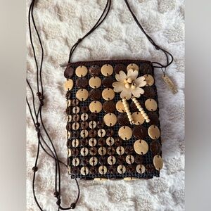 Hawaii Coconut Crossbody Bag Kauai Flower Y2K NEW